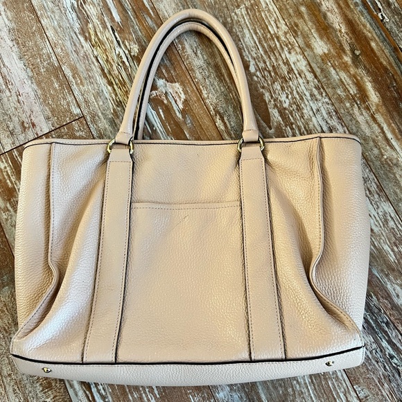 Aimee Kestenberg Pink Pebbled Leather Tote Bag Purse - Picture 2 of 11